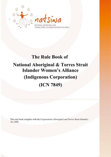 NATSIWA Rule Book 2022
