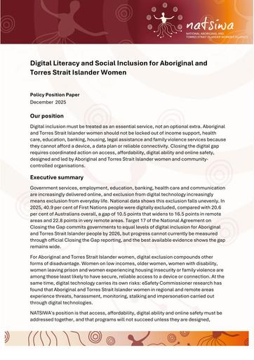 NATSIWA Policy Position Paper   Digital Literacy and Social Inclusion (2026) 4
