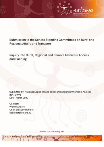 NATSIWA Submission to Senate Standing Committee inquiry into Medicare access and funding