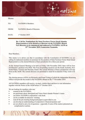 NATSIWA Nomination Form 2019