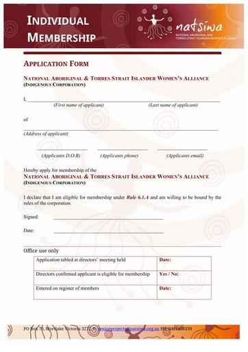 Individual Membership Form 2023